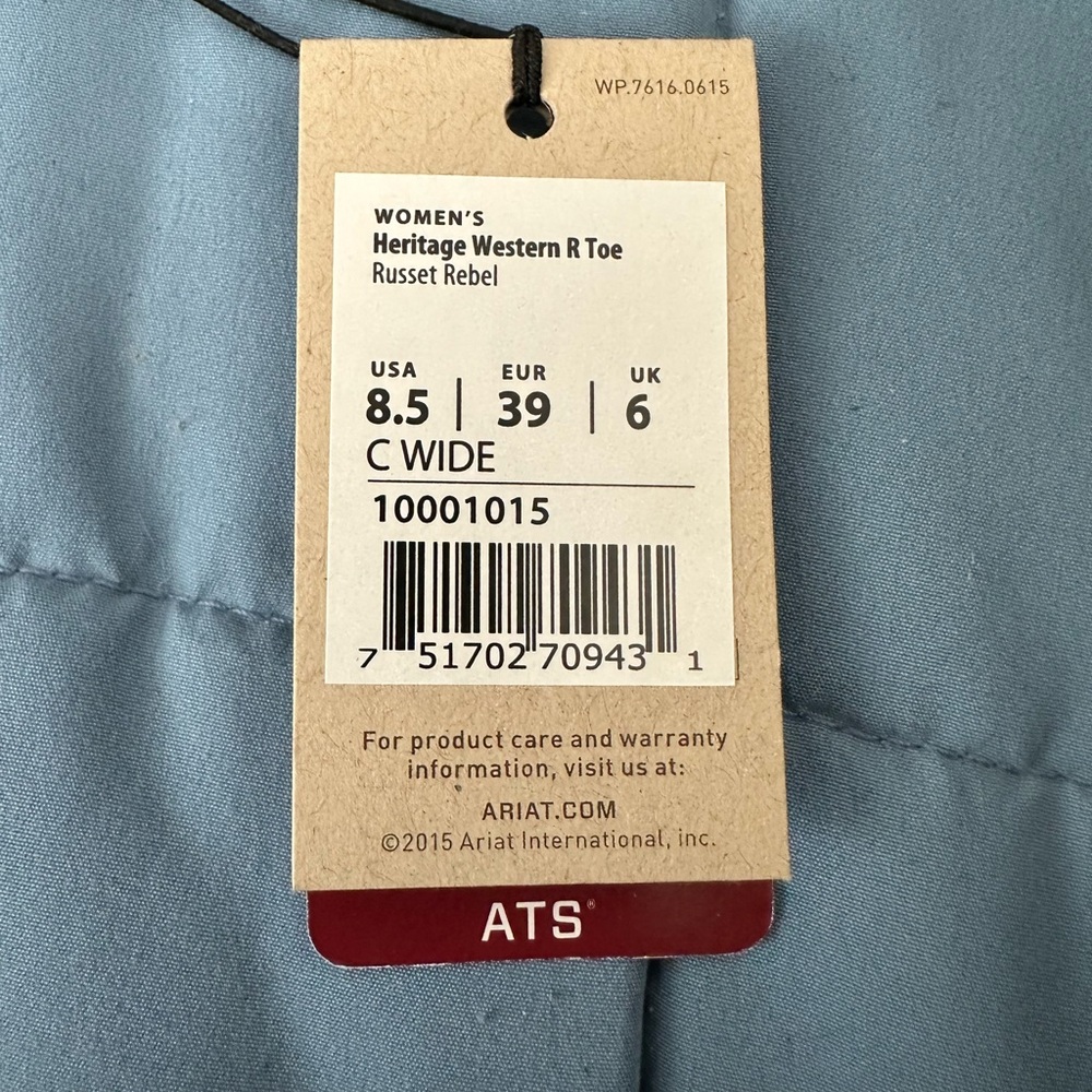 Ariat Chestnut Leather Women’s Cowboy Boots - Picture 8 of 9